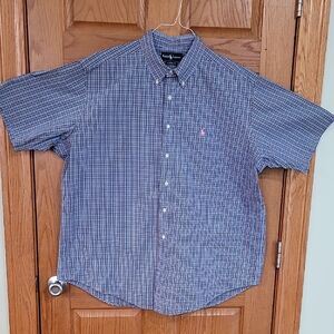 Brooks Brothers Blue Checkered Men's Shirt